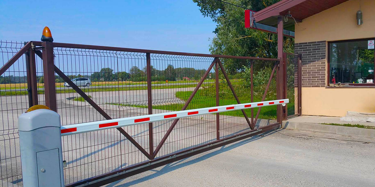 Secure parking entrance gates